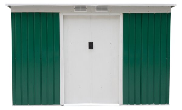 Casuta gradina, sopron pentru depozitare si organizare 277x130x173cm, verde Outsunny | Aosom RO