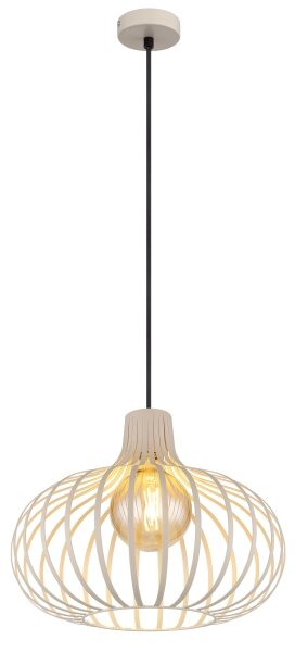 Globo 33370119 - Lampă suspendată pe cablu MATEO 1xE27/40W/230V bej