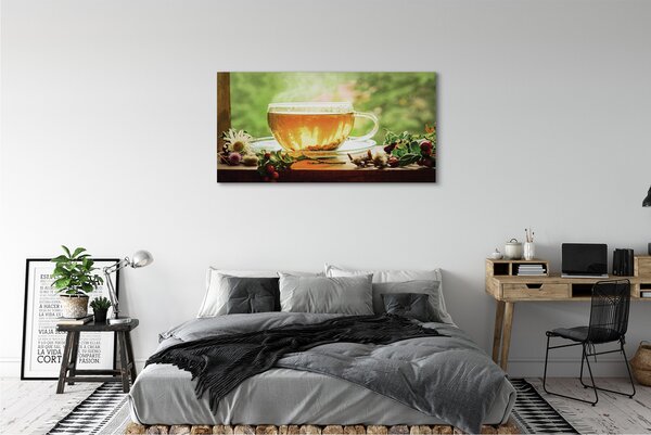 Tablouri canvas ierburi ceai fierbinte