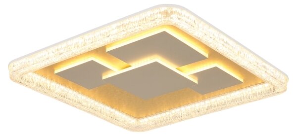 Globo 48476-40 - Plafonieră LED LORAINE LED/40W/230V 48,8x48,8 cm aurie