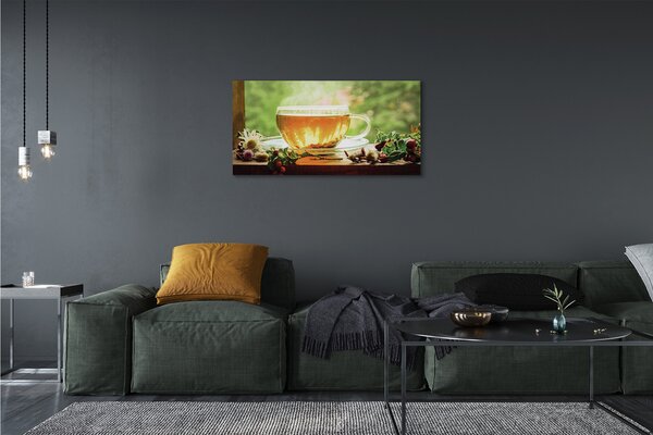 Tablouri canvas ierburi ceai fierbinte