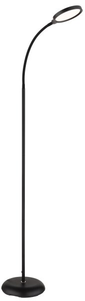 Globo 58503S - Lampă de podea LED tactilă reglabilă KALDERON LED/8W/230V neagră