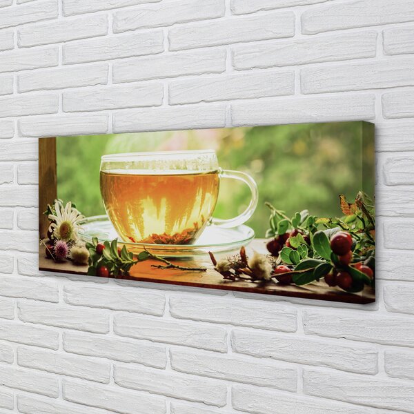 Tablouri canvas ierburi ceai fierbinte