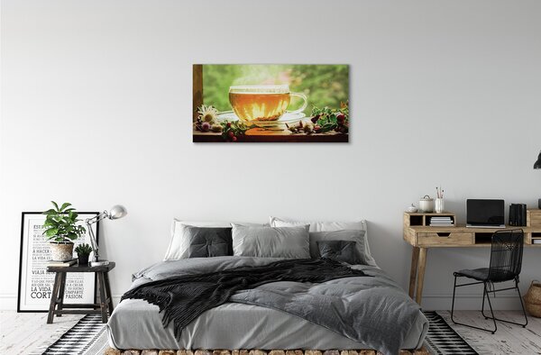 Tablouri canvas ierburi ceai fierbinte
