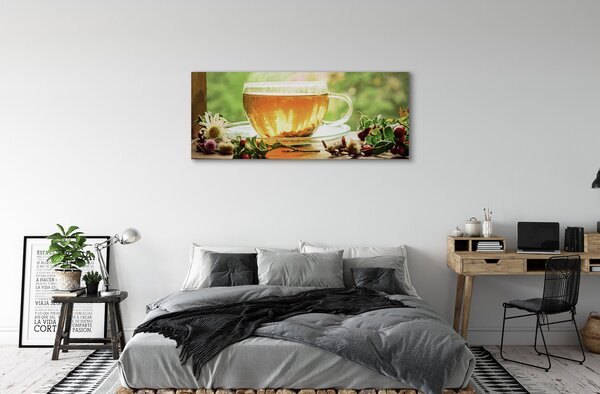 Tablouri canvas ierburi ceai fierbinte