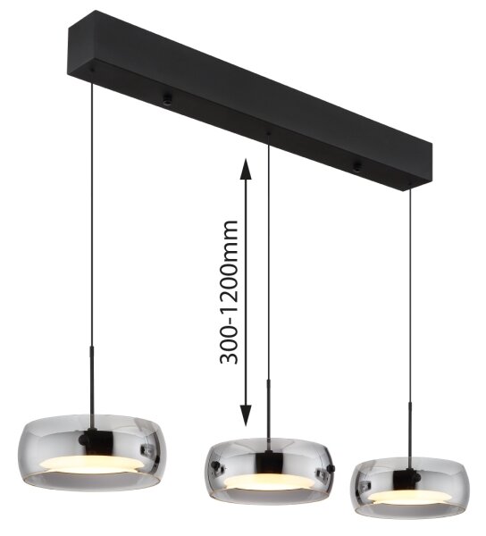 Globo 16058-3 - Lampă suspendată pe cablu LIVION LED/30W/230V 3000K