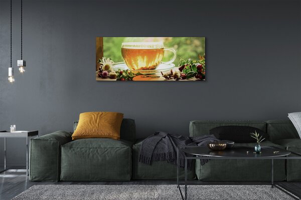 Tablouri canvas ierburi ceai fierbinte