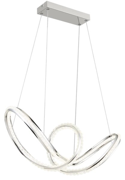Globo 67440H - Lustră LED dimabilă pe cablu EVANGELINE LED/45W/230V crom lucios + telecomandă