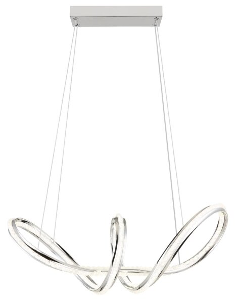 Globo 67440H - Lustră LED dimabilă pe cablu EVANGELINE LED/45W/230V crom lucios + telecomandă