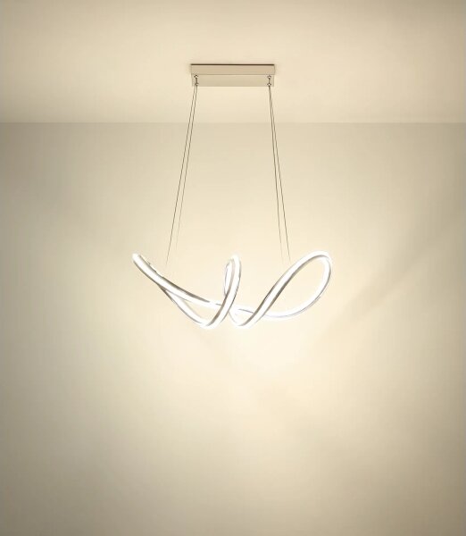 Globo 67440H - Lustră LED dimabilă pe cablu EVANGELINE LED/45W/230V crom lucios + telecomandă