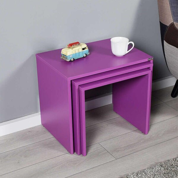 Set 3 Masute Cafea Zigon Adore, 55 x 47 x 40 Cm