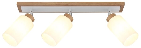 Globo 15977-3 - Corp de iluminat tip spot ROWENA, 3xE27/60W/230V, bej/alb