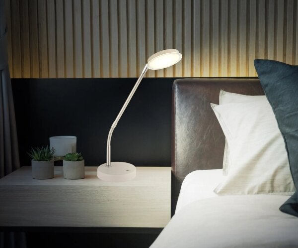 Globo 58504TSA - Lampă de masă cu dimmer tactil SILVIO LED/6,5W/230V bej