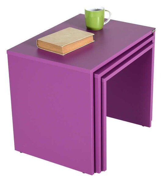 Set 3 Masute Cafea Zigon Adore, 55 x 47 x 40 Cm