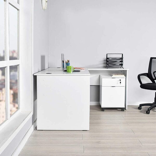 Birou Adore L Rio Office, Interschimbabil, Masa de colt, 160 x 75 x 144 cm