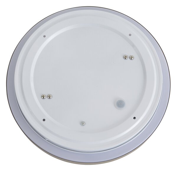 Plafonieră modernă Taupe cu alb 34 cm cu 2 lumini IP44 - Walden