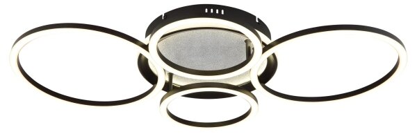 Globo 48477-40C - Plafonieră LED ALVIS LED/40W/230V 4000K 72x52 cm neagră