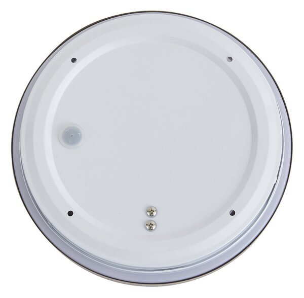 Plafonieră modernă gri-maro cu alb 25cm IP44 - Walden
