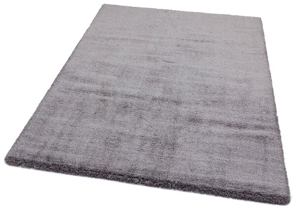 Covor de living / dormitor Maze Home Comfort Shaggy, Antiderapant, Gri, 80x150 cm