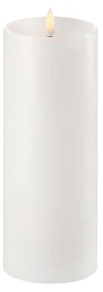 Uyuni - Pillar Candle LED w/shoulder Nordic White 7,8 x 20 cm Lighting
