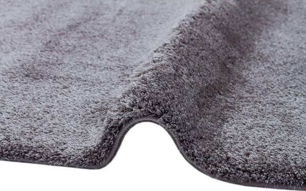 Covor de living / dormitor Maze Home Comfort Shaggy, Antiderapant, Gri, 80x150 cm