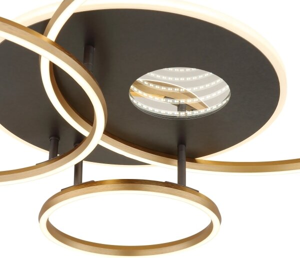 Globo 48466-54 - Plafonieră LED dimabilă INVERTINA 54W/230V 90x70 cm+telecomandă