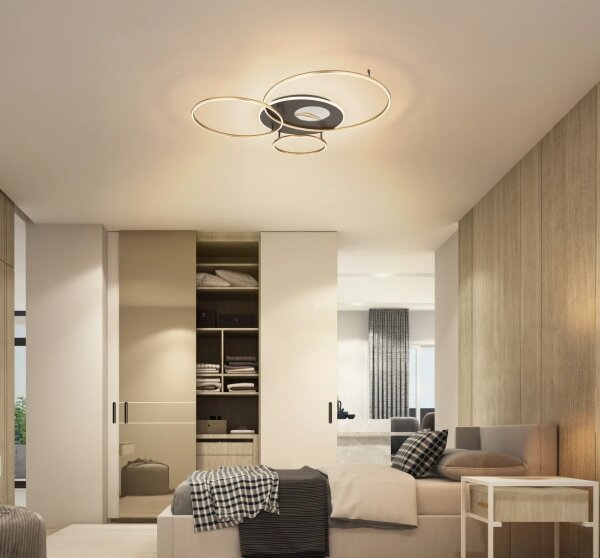Globo 48466-54 - Plafonieră LED dimabilă INVERTINA 54W/230V 90x70 cm+telecomandă