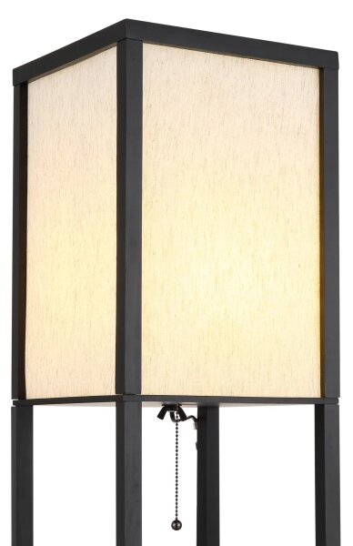 Globo 58611S - Lampă de podea TABITHA 1xE27/60W/230V neagră