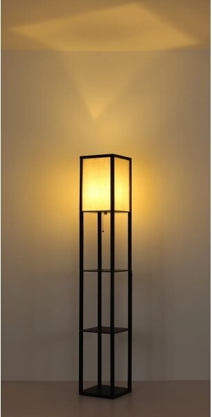 Globo 58611S - Lampă de podea TABITHA 1xE27/60W/230V neagră