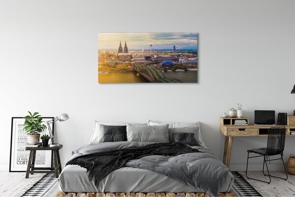 Tablouri canvas poduri Germania panorama River