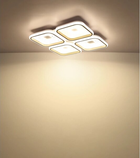 Globo 48097-60 - Plafonieră LED dimabilă MOSAIKO LED/55W/230V 54x54 cm+telecomandă