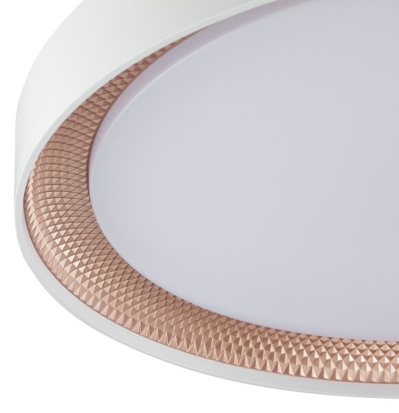 Brilliant - Plafonieră LED dimabilă WALDO LED/36W/230V alb/aur roz + telecomandă