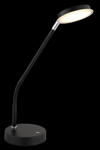 Globo 58504TS - Lampă de masă LED tactilă dimabilă SILVIO LED/6,5W/230V neagră