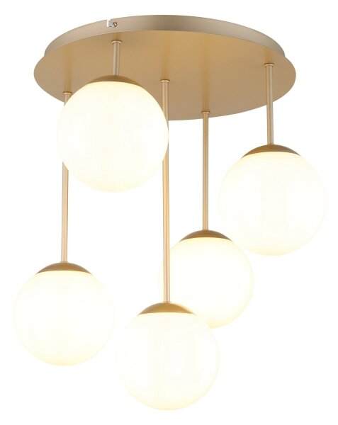 Globo 47441-5CH - Lustru aplicat HARMON 5xE14/25W/230V alamă