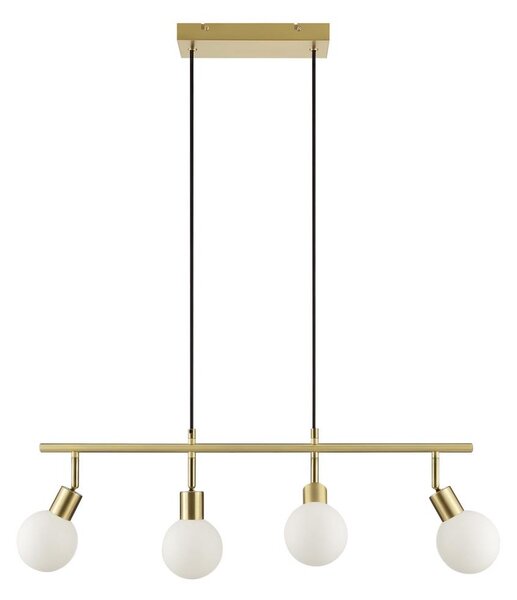 Brilliant - Lustră suspendată pe cablu JORGE 4xG9/10W/230V, alamă