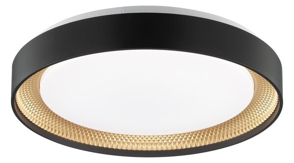 Brilliant - Plafonieră LED dimabilă WALDO LED/24W/230V negru/auriu + telecomandă