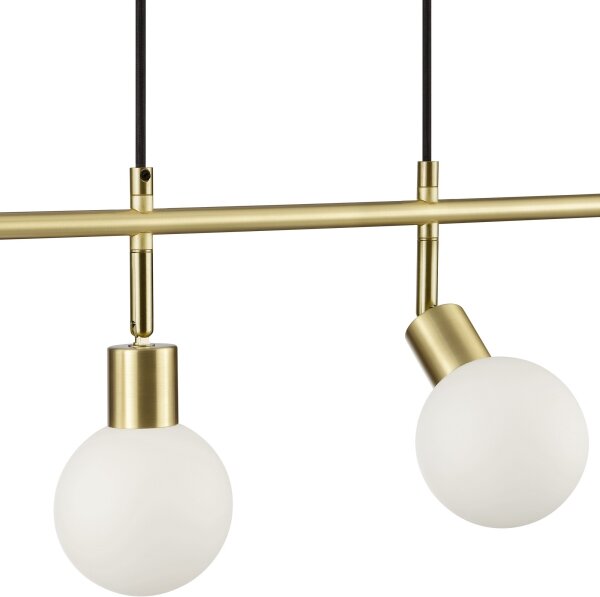Brilliant - Lustră suspendată pe cablu JORGE 4xG9/10W/230V, alamă