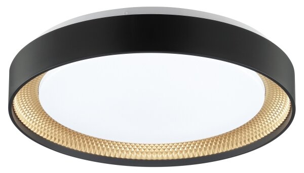 Brilliant - Plafonieră LED dimabilă WALDO LED/24W/230V negru/auriu + telecomandă