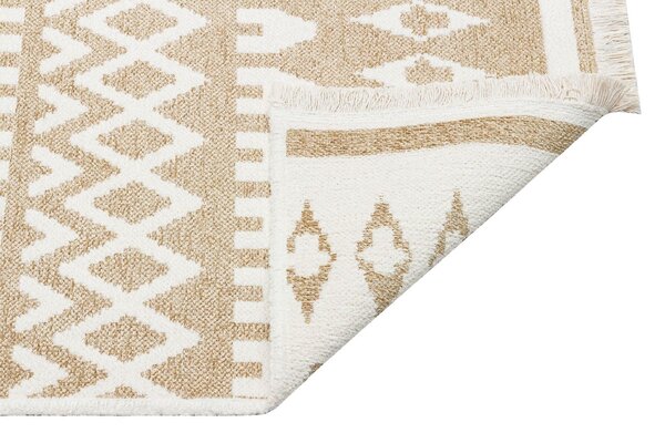 Covor de living / dormitor Maze Home Mondo Reversibil, Cream Beige 03 (diverse dimensiuni), 120x180 cm