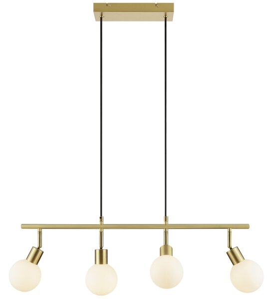Brilliant - Lustră suspendată pe cablu JORGE 4xG9/10W/230V, alamă