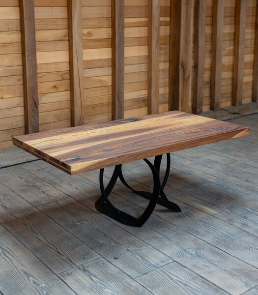 Măsuță de cafea din ulm masiv – 120x65 cm
