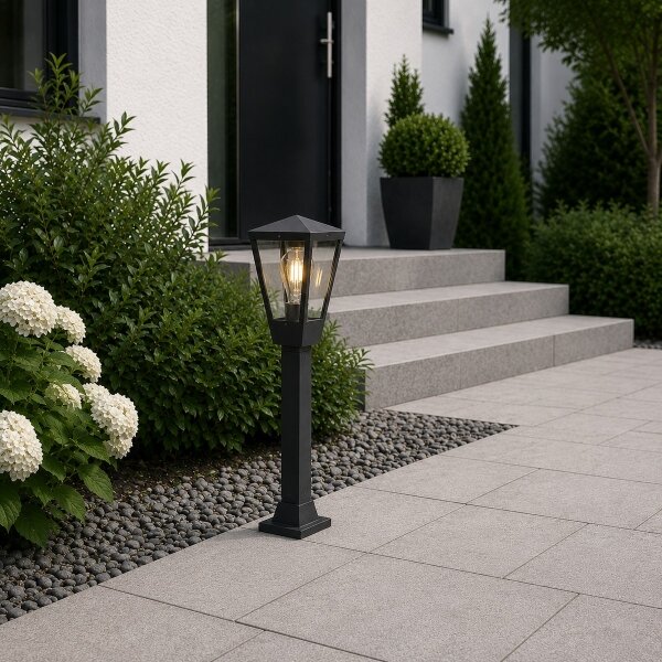 Brilliant - Lampă de exterior WESTDLIFF 1xE27/20W/230V 73,4 cm IP44 antracit