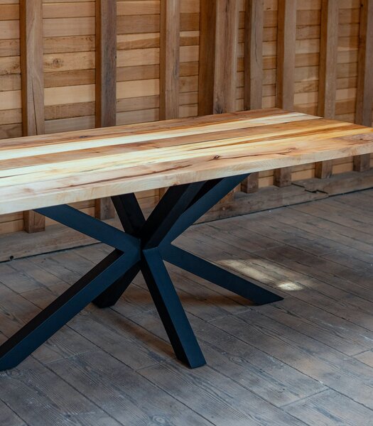 Paltin Grand – Masă dining cu picior spider - 220x90cm