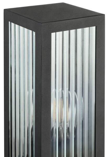 Brilliant - Lampă de exterior GETTA 1xE27/20W/230V 50 cm IP44 neagră