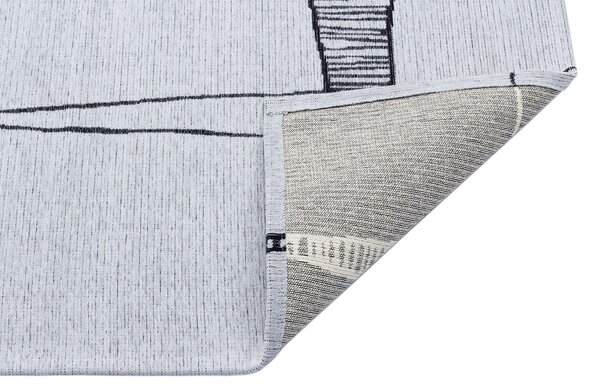 Covor Maze Home Palma, Gri - Negru (diverse dimensiuni), 80x150 cm