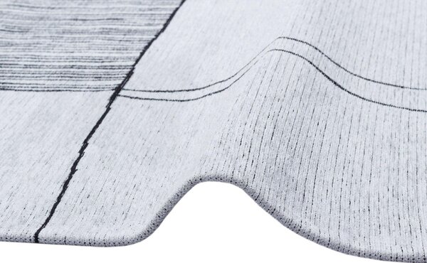 Covor Maze Home Palma, Gri - Negru (diverse dimensiuni), 80x150 cm