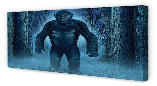 Tablouri canvas Gorilla copaci de pădure