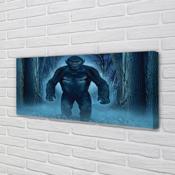 Tablouri canvas Gorilla copaci de pădure