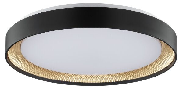 Brilliant - Plafonieră LED dimabilă WALDO LED/36W/230V, negru/auriu + telecomandă