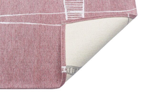 Covor de living / dormitor Maze Home Palma, Roz - Alb, 135x200 cm